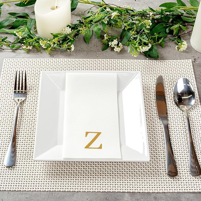 Luxenap 15.8 X 7.9 Inch Linen-Feel Guest Towels, 2000 Lettered Hand Towels - Image 4