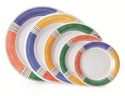 GET OP-135-BA Melamine Oval Serving Platter / Dinner Plate, 13.5" x 10.25" - Image 6