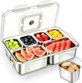 Snackle Box Container, Stainless Steel Divided Serving Tray by kidinit
