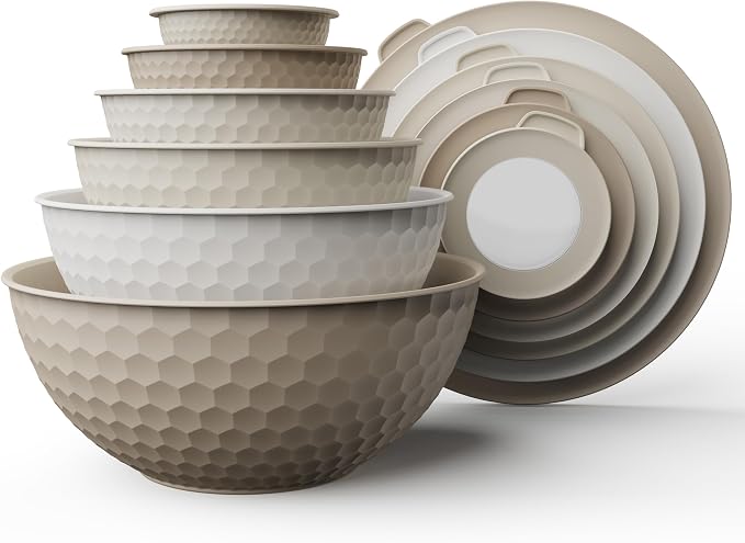 COOK WITH COLOR Mixing Bowls with Lids by CookwithColor