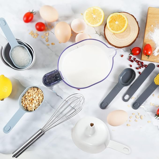 18-Pc Magnetic Measuring Cups and Spoons Set, - Image 9