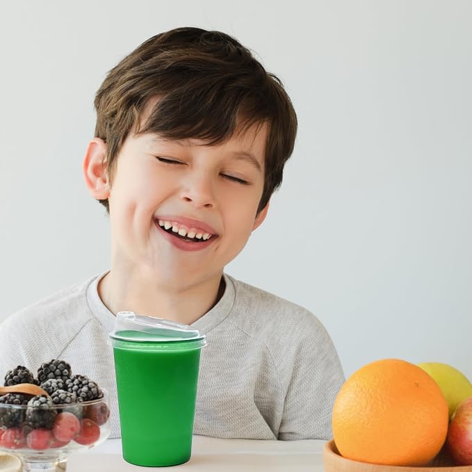 L LIKED 200 Pack 12oz Kids Cups, Spill Proof Party Cups - Image 8