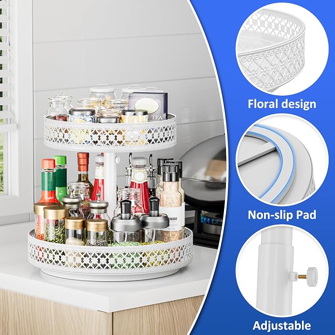 2 Tier Lazy Susan Organizer - Image 5