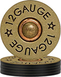 Swooflia Coasters for Drinks Coffee Table, 12 Gauge Vintage Bronze Silicone by Swooflia