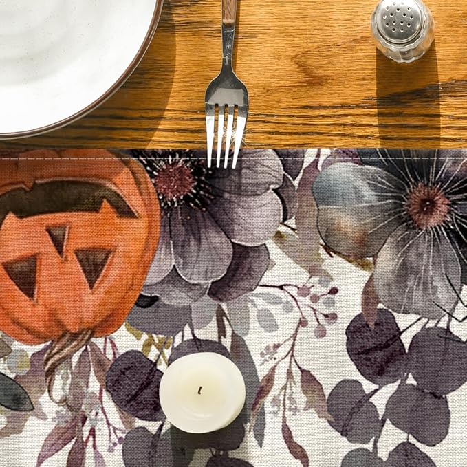 Artoid Mode 210 GSM Halloween Table Runner 13x108 Inch Home Party Decor | - Image 7