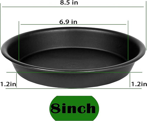 2 Pack of 8 inch Plant Saucer Clear, Heavy Duty Plastic Plant Water Tray 8 inch - Image 2