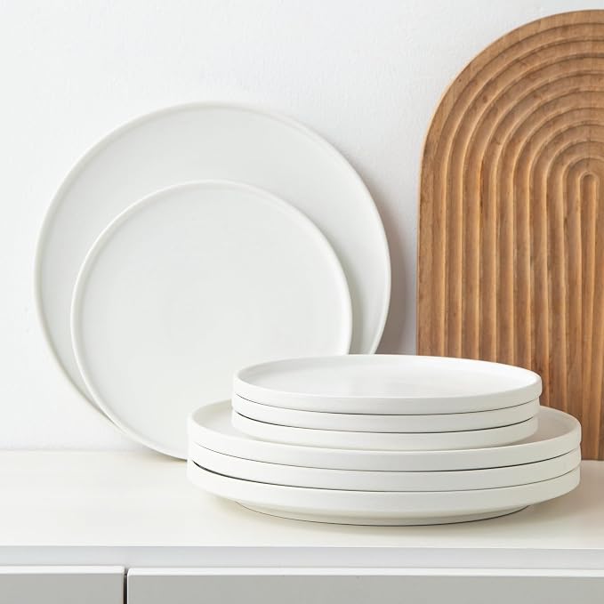 12 Piece Ceramic Plates and Bowls Sets - Image 6