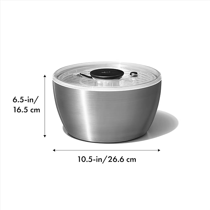 OXO Steel Salad Spinner - Image 9