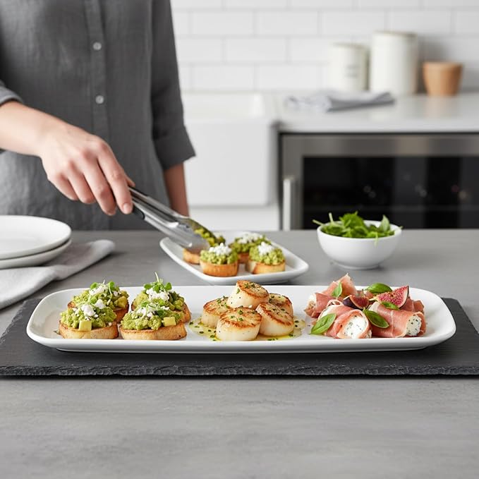 Rectangle White Serving Tray - Image 4