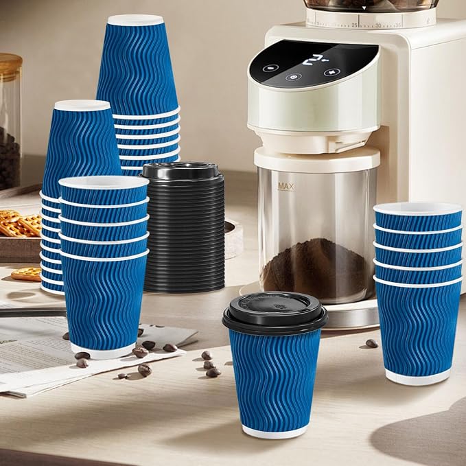 Clawsoff 100 Pack 10 oz Coffee Cups - Image 3