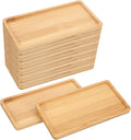 16 PCS Small Bamboo Tray, Bamboo Vanity Tray by HOFURME