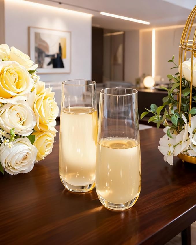 Ciaell 24 Pack Plastic Champagne Flutes - Image 5