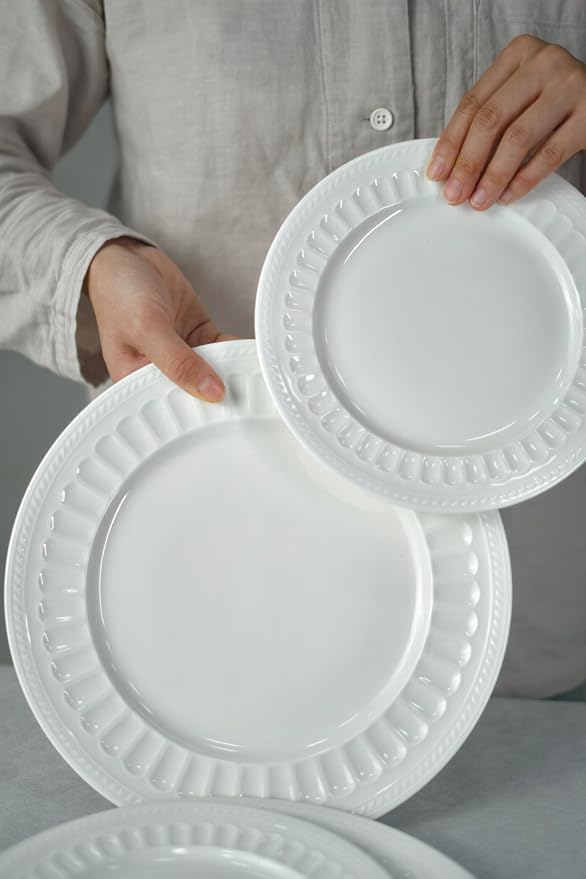 kanthea Bone China Appetizer Plates Set of 4, Serving Dishes - Image 6