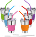 Kids Tumbler with Lids and Straws, Pint Cups by Rommeka
