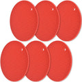 homEdge Silicone Trivets Mat, 6 Packs Multipurpose Non Slip Heat Resistant Pot by homEdge