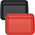 Grilling Prep & Serve Trays for Party Set of 4, Large BBQ Serving Platters | by Unknown