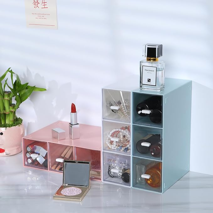 Desktop Organizer With 9 Drawers, Pencil Box, Stationary Organizer | 3 Tiers - Image 5