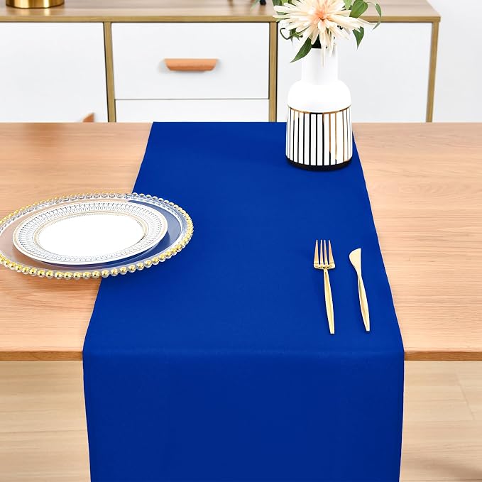 Farmhouse Blue Table Runner Dining Table Runners 90 Inches Long Coffee Table - Image 7