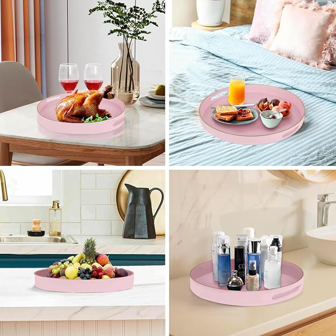 Pink Decorative Serving Tray - Image 7
