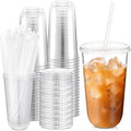 Ziliny 50 Sets 18 oz Clear Plastic Cups by Ziliny