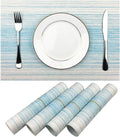 Placemat, Blending Color Durable Woven Vinyl Placemat Washable Heat-Resistant by WAZAIGUR