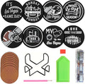 Bartogro 8 Pcs Diamond Painting Coaster Kits, DIY Football Diamond Art Coasters by Bartogro
