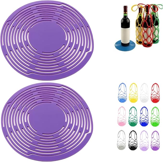 Multi-Use Silicone Storage Bag & Organizer, Silicone Wine Carrier, Portable by Unknown