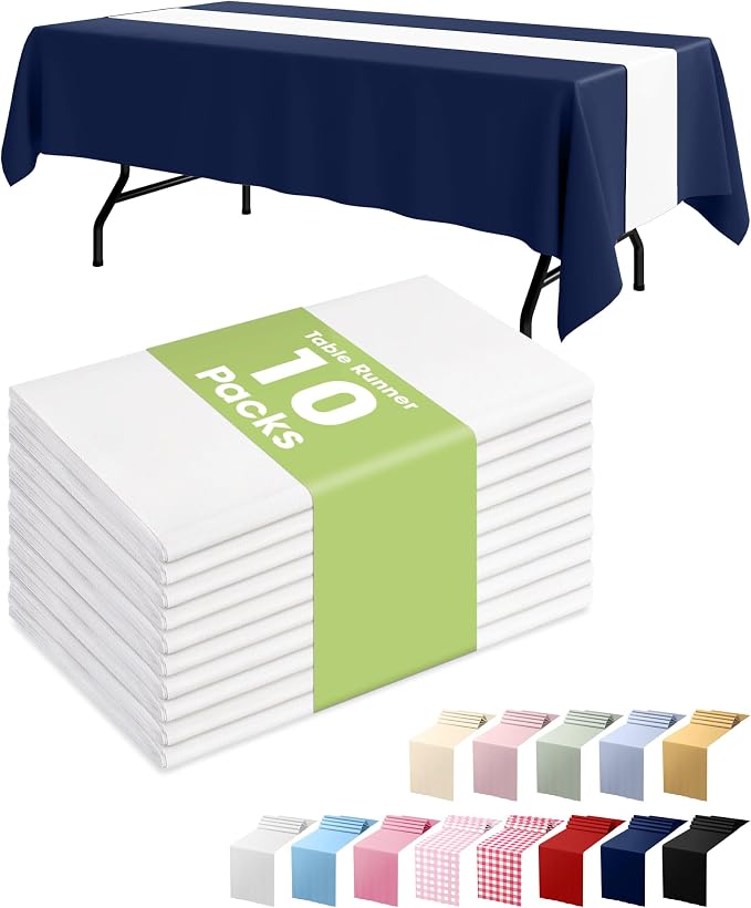 Pureegg White Plastic Table Runners by Pureegg