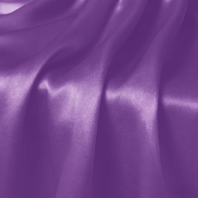2 Pack Purple Satin Table Runner 12 x 72 Inch | Ruffle Design, Luxurious Dining - Image 6