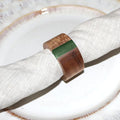 Wooden Napkin Rings Set of 8 for Dinning Table Decor by JUSTEMI