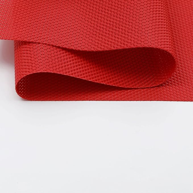SHACOS Placemats Set of 6 Woven Vinyl Christmas Place Mats - Image 4