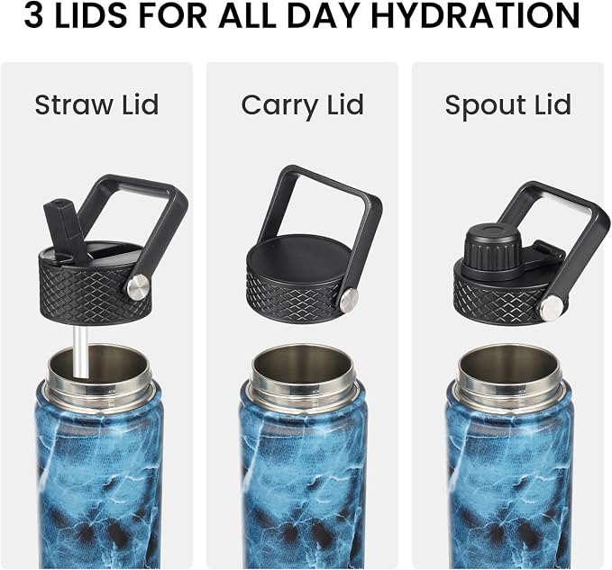Konokyo 18 oz Insulated Stainless Steel Water Bottle - Image 4