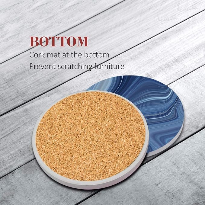 Coasters for Drinks, Ceramic Stone - Image 5
