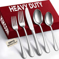 30 Pcs Silverware Set for 6, Stainless Steel Flatware Utensils Cutlery Set | by Kikcoin