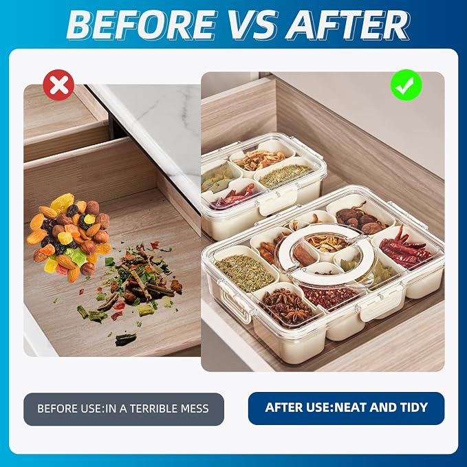 Pure Future Air-Tight Snackle Box Container –Divided Serving Tray - Image 6