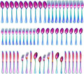 60 Pieces Rainbow Silverware set by Compralo