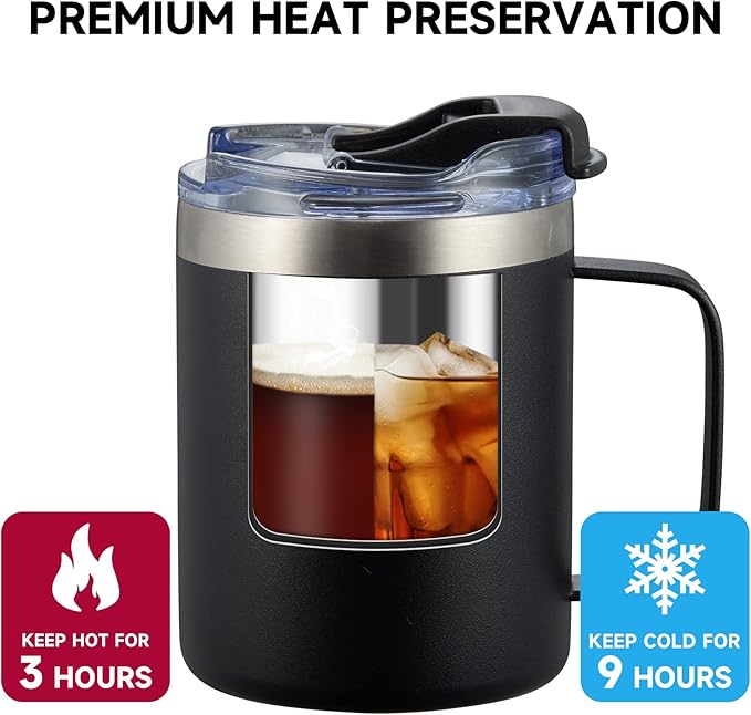 12oz Insulated Travel Coffee Mug - Image 4