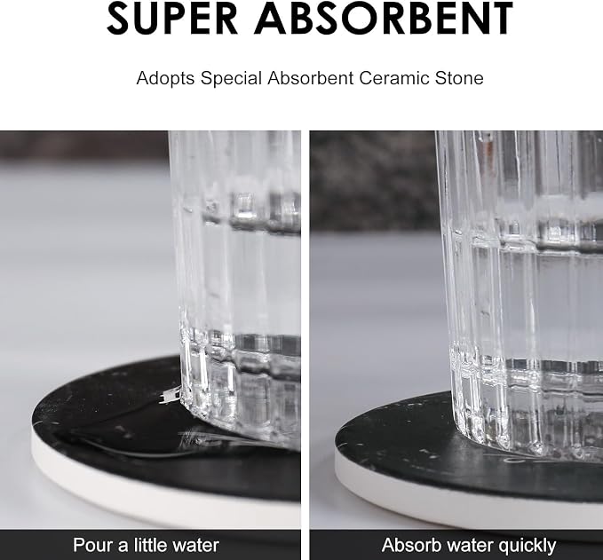 wonlex Ceramic Coasters Absorbent - Image 4
