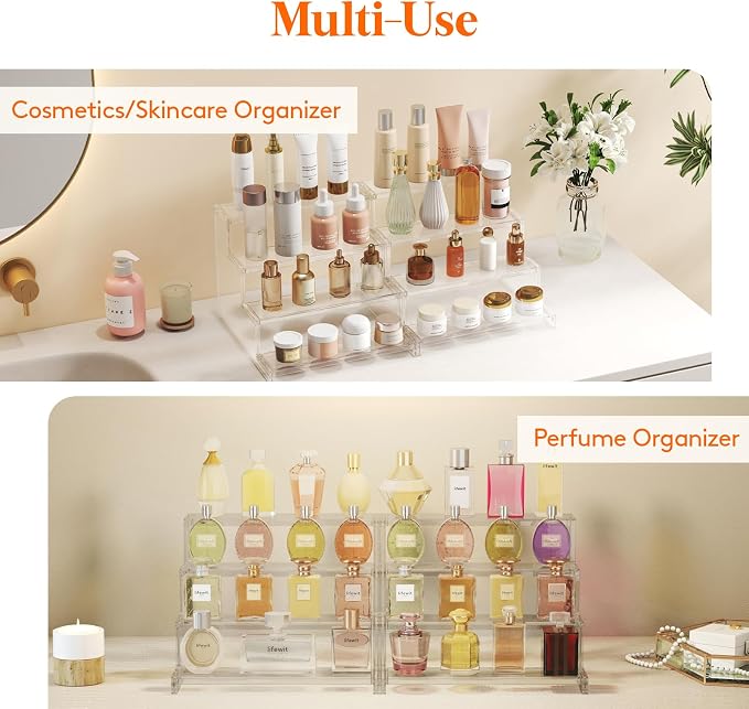 Lifewit 12" Perfume Organizer, Cologne Stand Tool-Free Assembly, Nail Polish - Image 2