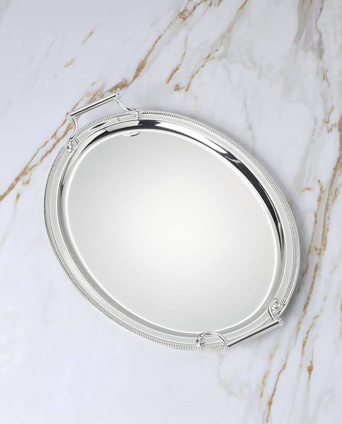 Reed & Barton Oval Silverplate Serving Tray - Image 2