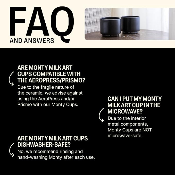 Fellow Monty Milk Art Coffee Cups - Image 3