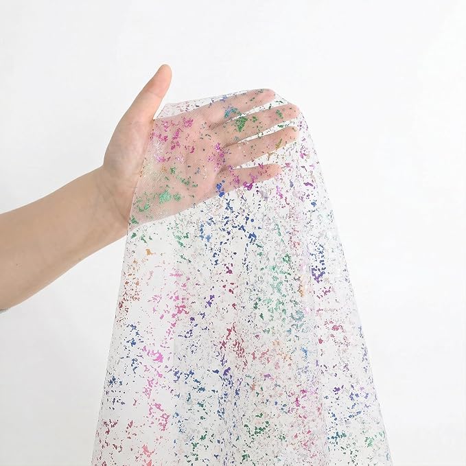 Artoid Mode Colorful Gold Gauze Table Runner 59x120 Inch 10FT, Glitter Metallic - Image 4
