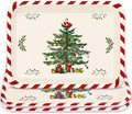 Whaline 3 Pcs Christmas Serving Trays Xmas Tree Plastic Serving Platters Dishes by Whaline
