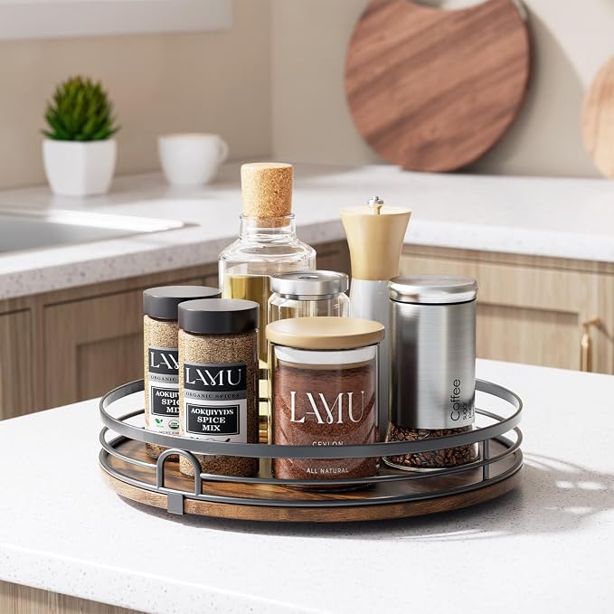LAMU 12'' Lazy Susan Turntable Organizer - Image 8