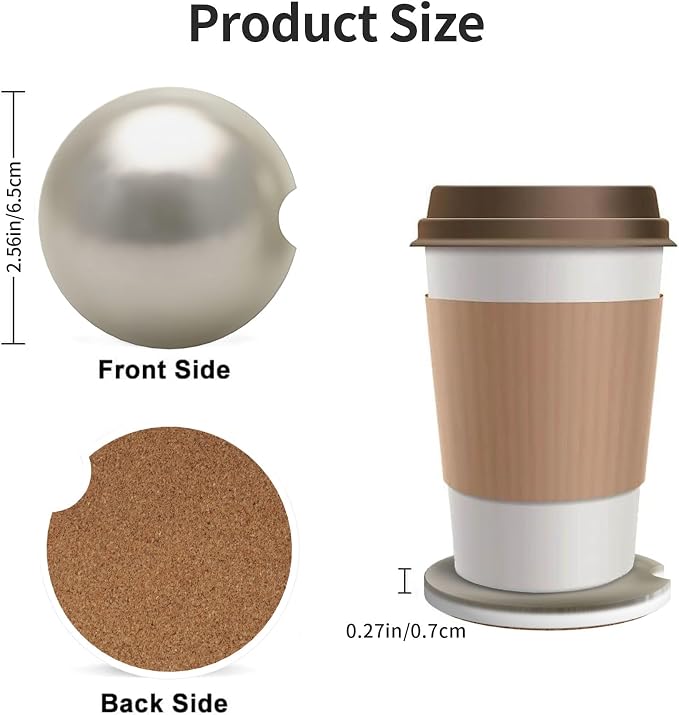 Car Coasters for Cup Holder 2 Pack - Image 3