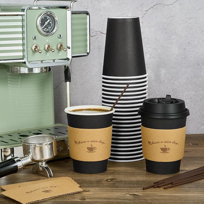 LITOPAK 100 Pack 12 oz Coffee Cups - Image 4