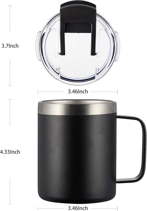12oz Insulated Travel Coffee Mug - Image 3