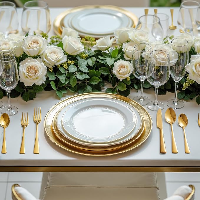 18/10 Flatware set for 12, 60 Piece Gold Stainless Steel Silverware Set | - Image 8