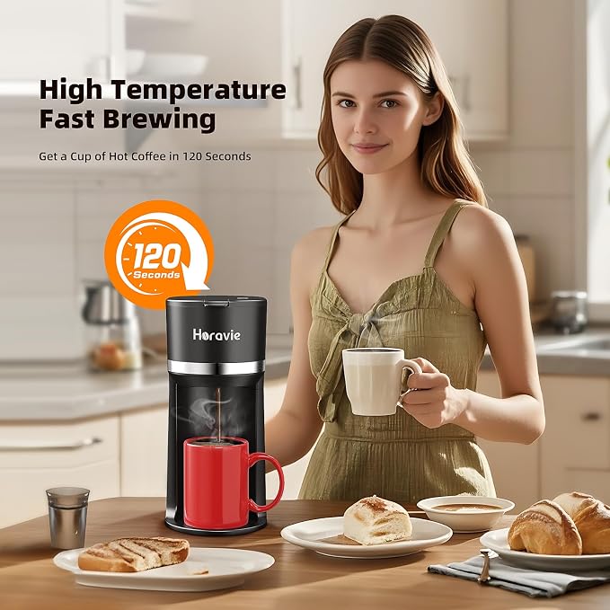 Horavie Small Single Serve Coffee Maker - Image 4