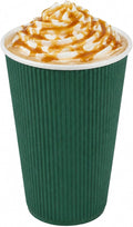 Restaurantware Ripple Wall Coffee Cups 500 Count 16 Ounce Insulated Forest by Restaurantware